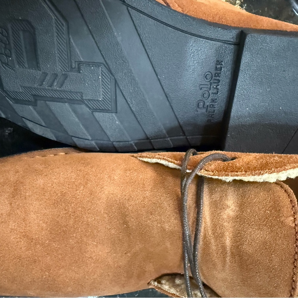 Polo by Ralph Lauren Men's Tan Suede Boots - Picture 5 of 5